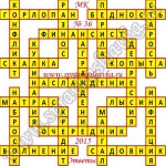 Ответы на Московский кроссворд номер 36 Ответы на кроссворды