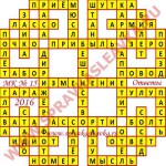 Ответы на кроссворды