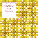 Ответы на кроссворд АиФ номер 24 Ответы на кроссворды