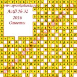 Ответы на кроссворд АиФ номер 32 2016 Ответы на кроссворды