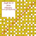 Ответы на кроссворд АиФ номер 33 2016 Ответы на кроссворды
