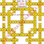Ответы на Московский кроссворд 38 2016 Ответы на кроссворды