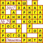 Ответы на сканворд из АиФ 29 2017 Ответы на кроссворды