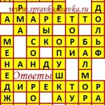 Ответы на сканворд из АиФ 38 2017 Ответы на кроссворды