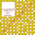 Ответы на кроссворды