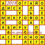Ответы на сканворд из АиФ 30 2018 Ответы на кроссворды