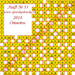 Ответы на кроссворд АиФ номер 33 2018 Ответы на кроссворды