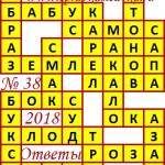 Ответы на сканворд из АиФ 38 2018 Ответы на кроссворды