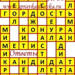 Ответы на сканворд из АиФ 39 2018 Ответы на кроссворды