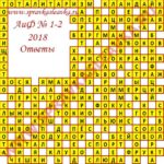 Ответы на кроссворды