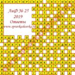 Ответы на кроссворд АиФ номер 25 2019 Ответы на кроссворды