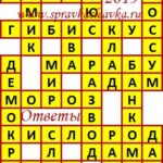 Ответы на сканворд из АиФ 34 2019 Ответы на кроссворды
