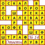 Ответы на кроссворды