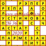 Ответы на сканворд из АиФ 36 2020 Ответы на кроссворды