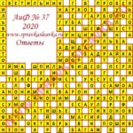 Ответы на кроссворд АиФ номер 37 2020 Ответы на кроссворды